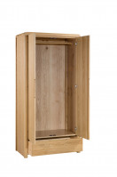 julian-bowen/Curve 2 Door 1 Drawer Wardrobe - Open Angle.jpg